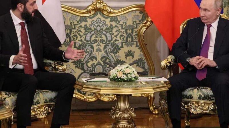 بوتين يؤكد للشرع رفض موسكو للغارات الإسرائيلية على سوريا