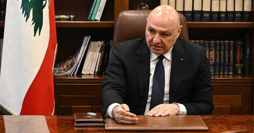 عون: لبنان يسعى لاتفاق أمني مع إسرائيل لإنهاء حالة العداء
